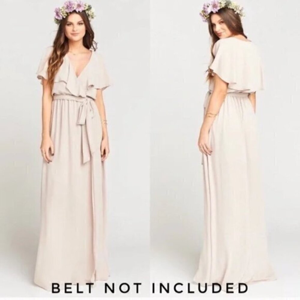 Show Me Your MuMu Audrey Maxi Dress M Show Me Your Ring Crisp